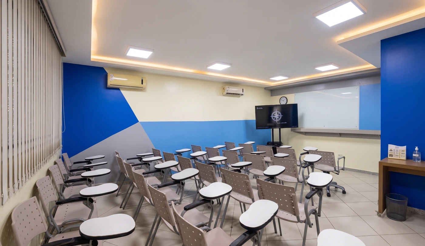 Sala de treinamento da unidade Luzia